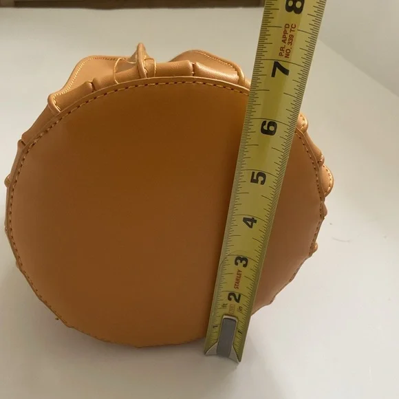 Drawstring Vegan Leather Bag - Picture 7 of 8